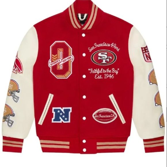 San Francisco 49ers OVO letterman jacket womens - Picture 1 of 3